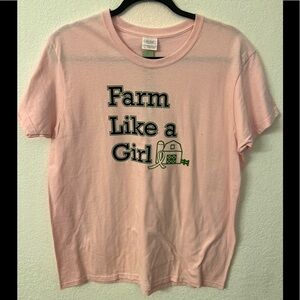 Farm Like A Girl shirt size large